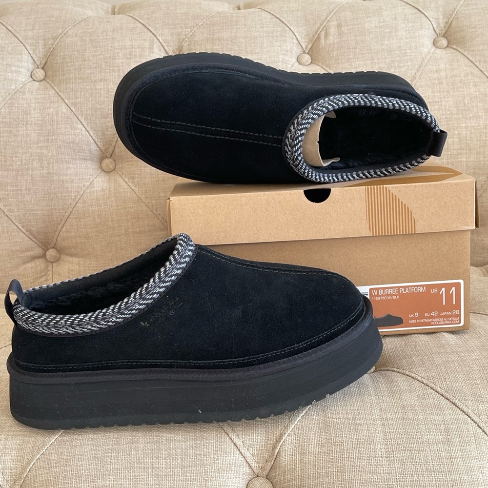 Koolaburra by UGG Platform Slip-On Shoes Women’s Size 11 Black NIB